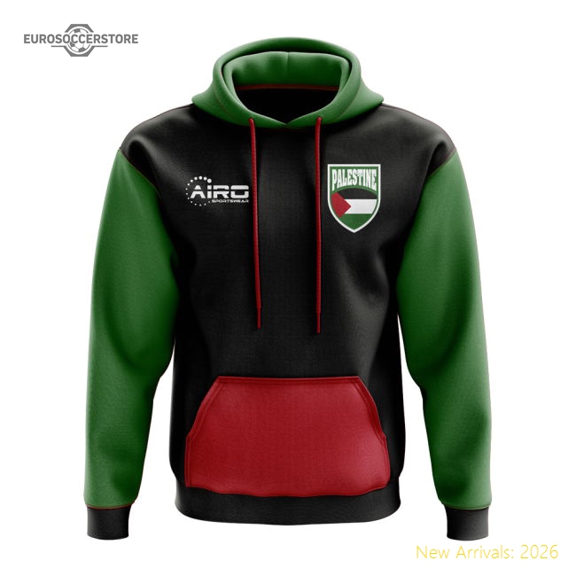 Palestine Concept Country Football Hoody (Black)-Football Jersey Hub