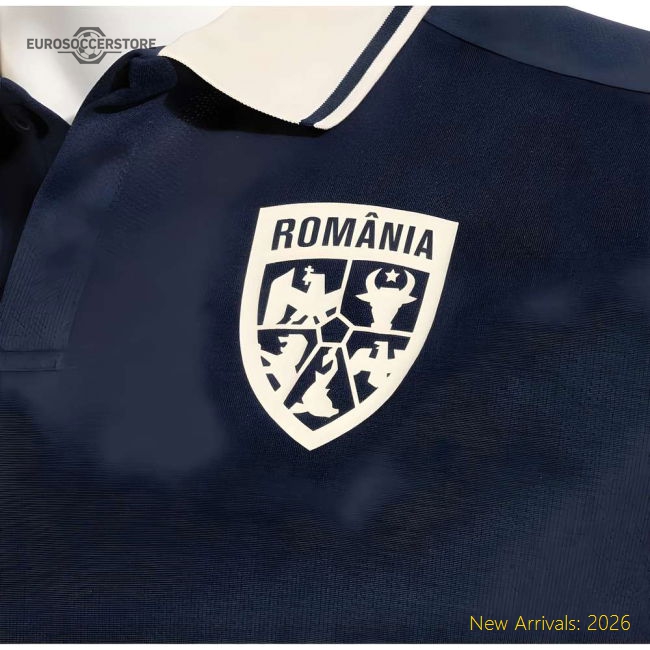 2025-2026 Romania Presentation Polo Shirt (Navy)-Football Jersey Hub
