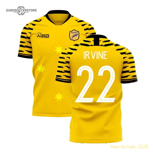 Australia 2025-2026 Home Concept Football Kit (Libero) (IRVINE 22)-Football Jersey Hub