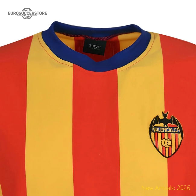 Valencia 1970s Retro Football Shirt-Football Jersey Hub