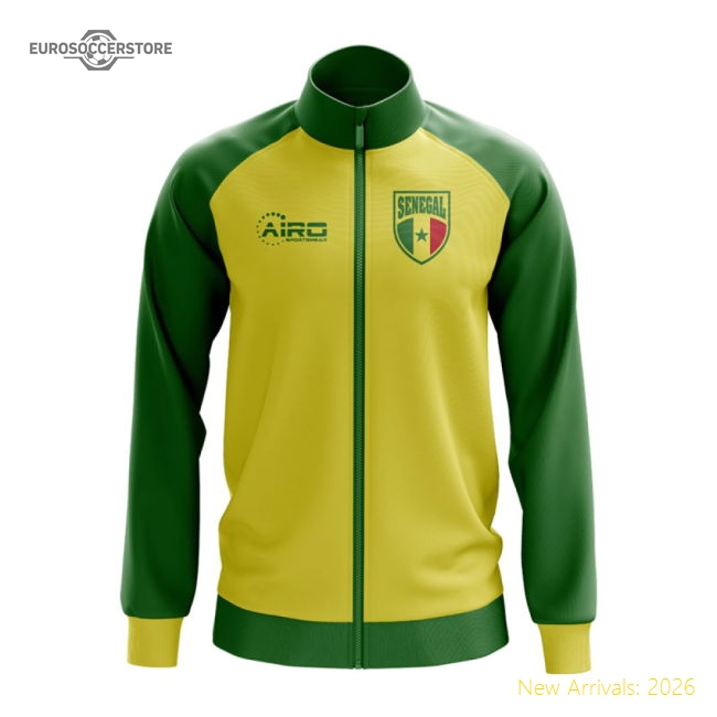 Senegal Concept Football Track Jacket (Yellow)-Football Jersey Hub