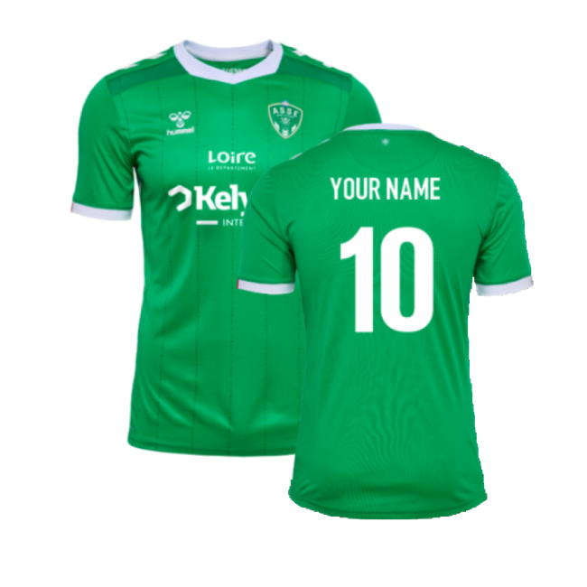 2024-2025 St Etienne Home Shirt (Your Name)-Football Jersey Hub