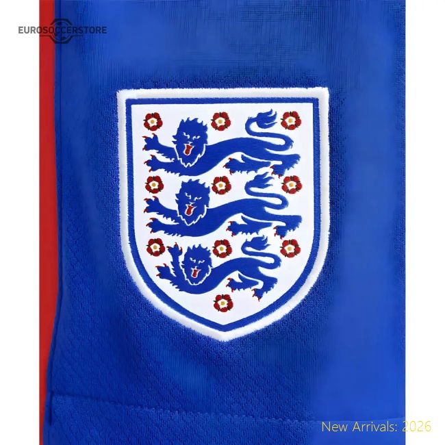 2025-2026 England WEC Home Football Shorts (Blue) - Kids-Football Jersey Hub