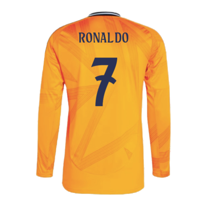 2024-2025 Real Madrid Long Sleeve Away Shirt (Ronaldo 7)-Football Jersey Hub