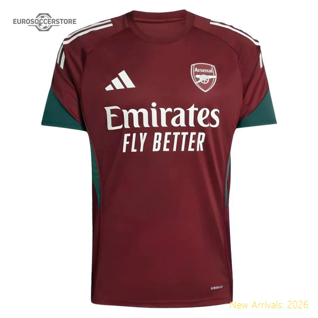 2025-2026 Arsenal EU Training Jersey (Burgundy)-Football Jersey Hub