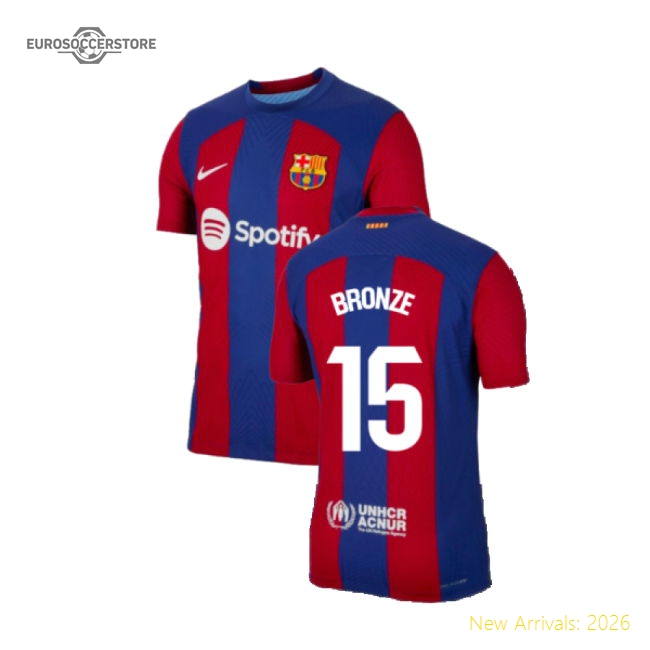 2023-2024 Barcelona Authentic Home Shirt (Bronze 15)-Football Jersey Hub