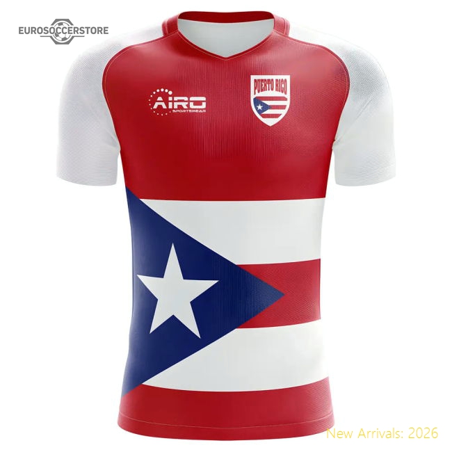 2025-2026 Puerto Rico Home Concept Football Shirt - Womens-Football Jersey Hub