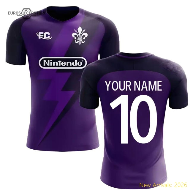 2025-2026 Fiorentina Fans Culture Home Concept Shirt (Your Name) -Kids-Football Jersey Hub