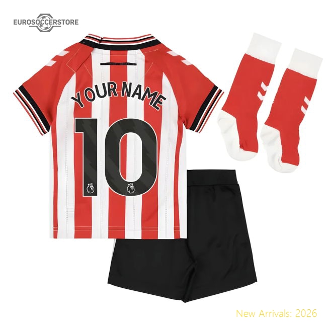 2025-2026 Sunderland Home Mini Kit (Your Name)-Football Jersey Hub