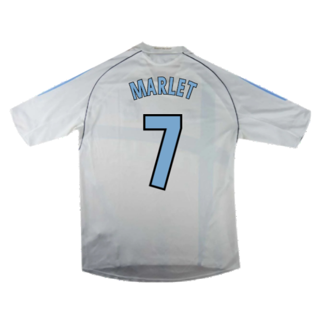Marseille 2004-05 Home Shirt ((Excellent) L) (Marlet 7)-Football Jersey Hub