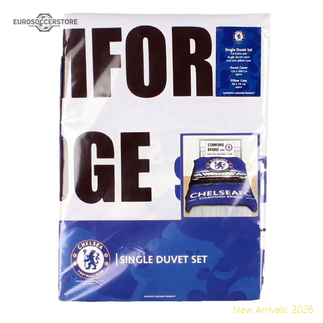 Chelsea Stamford Bridge Single Duvet Cover-Football Jersey Hub