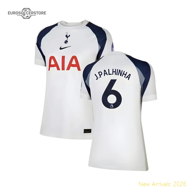 2025-2026 Tottenham Home Shirt (Womens) (J.Palhinha 6)-Football Jersey Hub