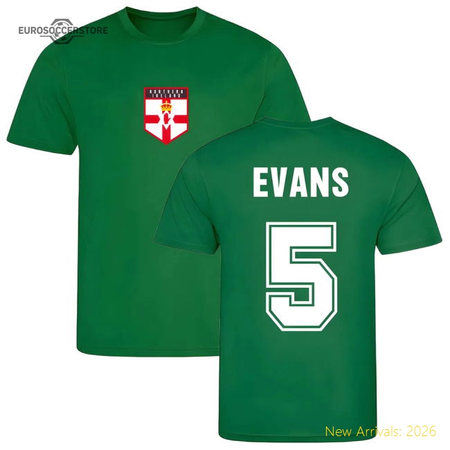 Evans Northern Ireland Training Jersey (Green)-Football Jersey Hub