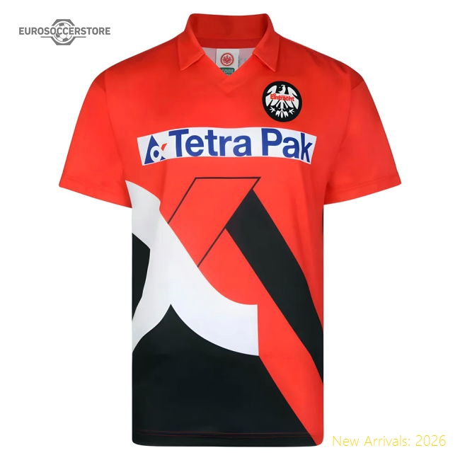Score Draw Eintracht Frankfurt 1994 Retro Football Shirt-Football Jersey Hub