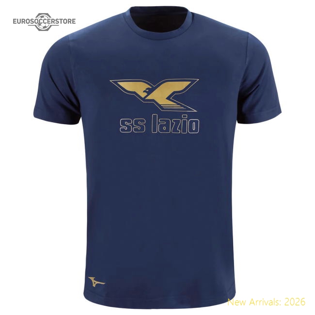 Lazio 125th Anniversary Cotton Tee (Navy) (Ibrahimovic 27)-Football Jersey Hub