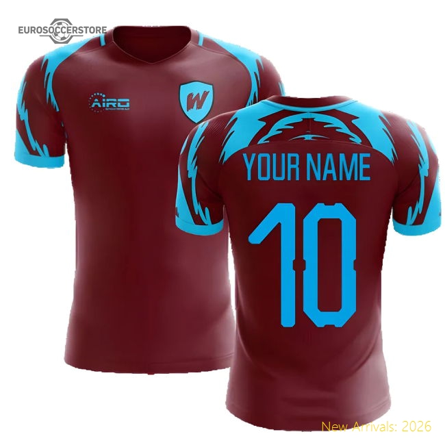2025-2026 West Ham Home Concept Football Shirt (Your Name)-Football Jersey Hub
