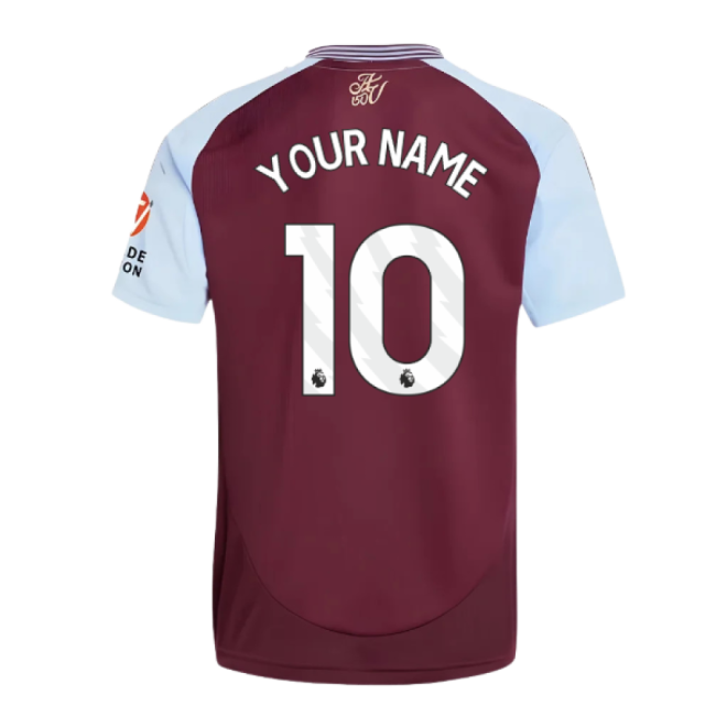 2024-2025 Aston Villa Home Shirt (Your Name)-Football Jersey Hub