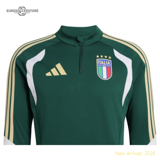 2026-2027 Italy Training Top (Green)-Football Jersey Hub