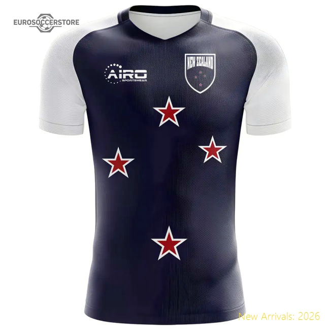 2025-2026 New Zealand Flag Concept Football Shirt-Football Jersey Hub