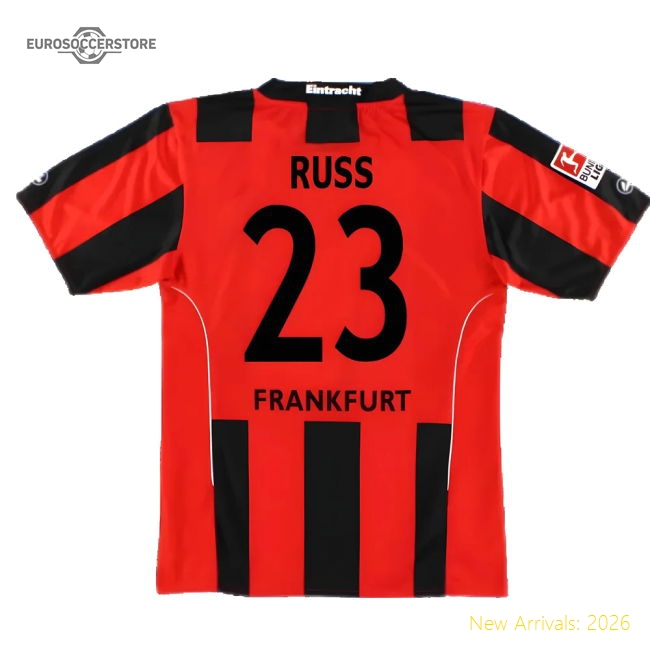 Eintracht Frankfurt 2010-12 Home Shirt ((Very Good) S) (Russ 23)-Football Jersey Hub