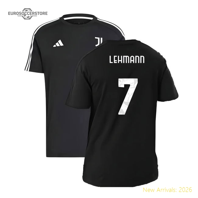 2024-2025 Juventus DNA Tee (Black) (Lehmann 7)-Football Jersey Hub