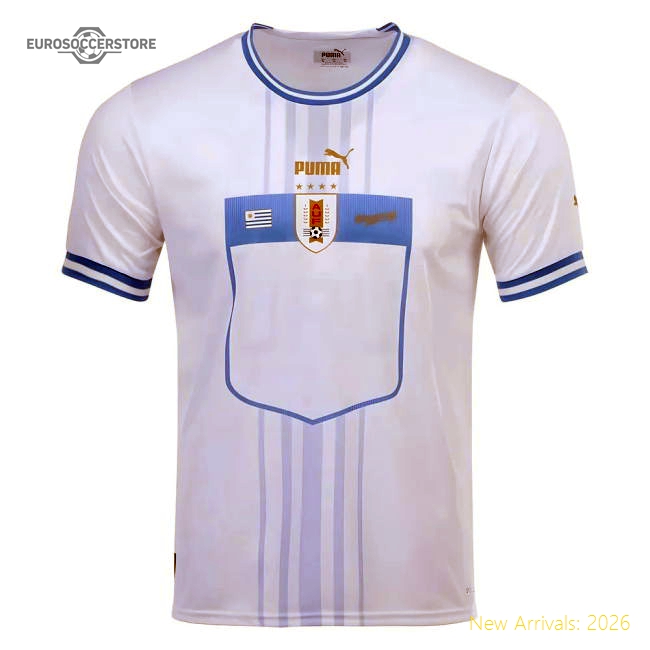 2022-2023 Uruguay Away Shirt-Football Jersey Hub