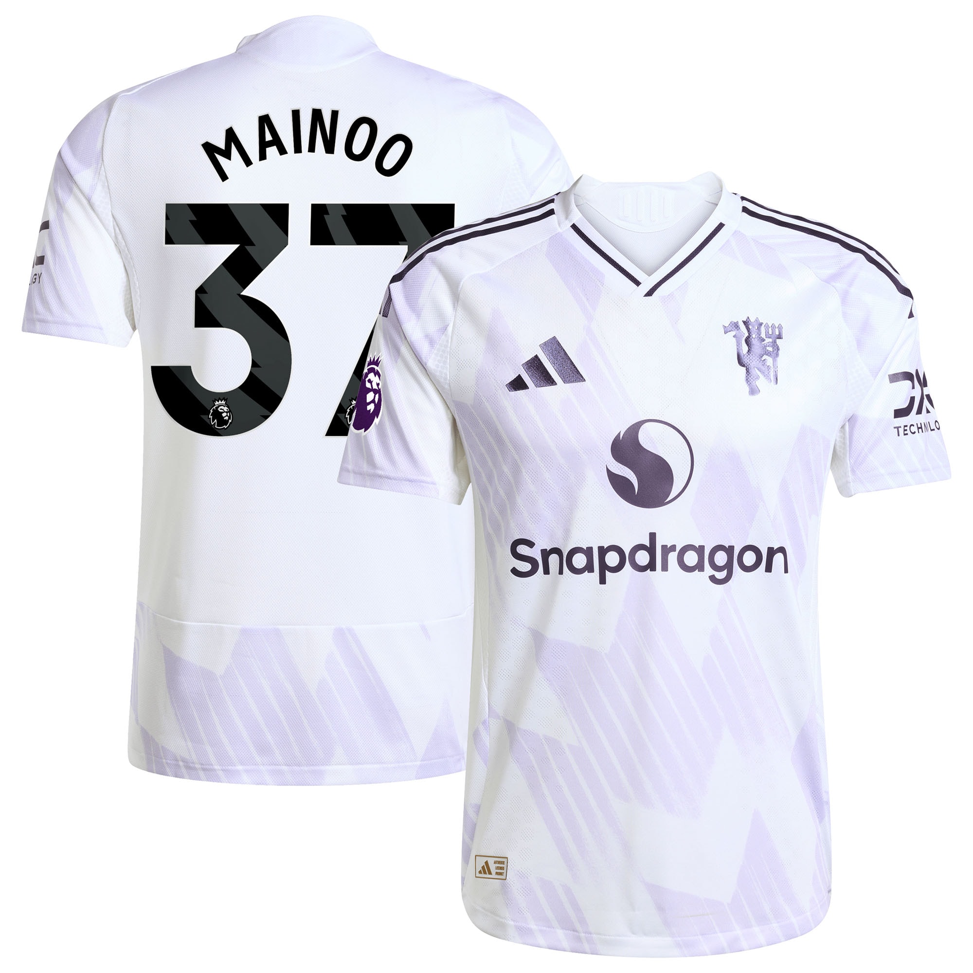 Kobbie Mainoo Manchester United Away Soccer Jersey - White | Football Jersey Hub