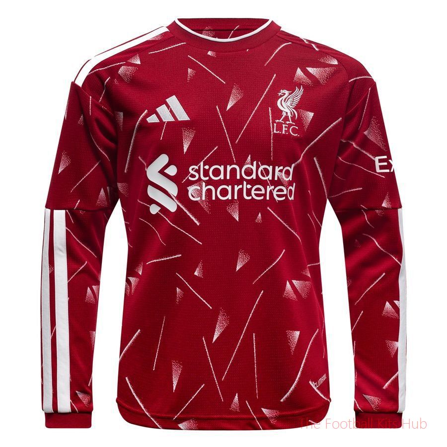 Liverpool Home Shirt 2026/27 Kids Long Sleeves-UniFootball Store