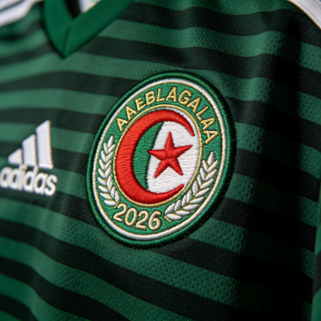 Close-up of the national team badge