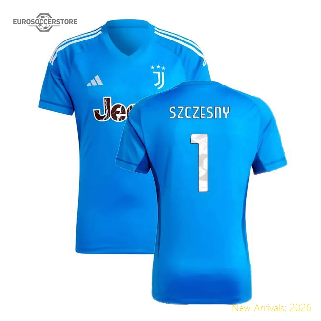 2023-2024 Juventus Home Goalkeeper Shirt (Blue) (Szczesny 1)-Football Jersey Hub
