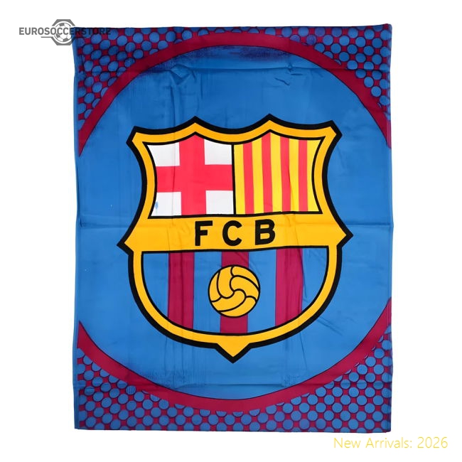Barcelona Bullseye Beach Towel-Football Jersey Hub