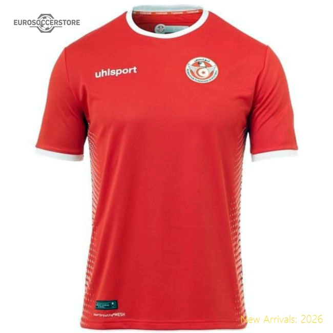 2018-2019 Tunisia Away Uhlsport Football Shirt-Football Jersey Hub