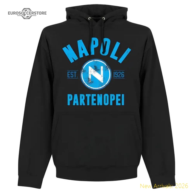 Napoli Established Hoodie -Black-Football Jersey Hub