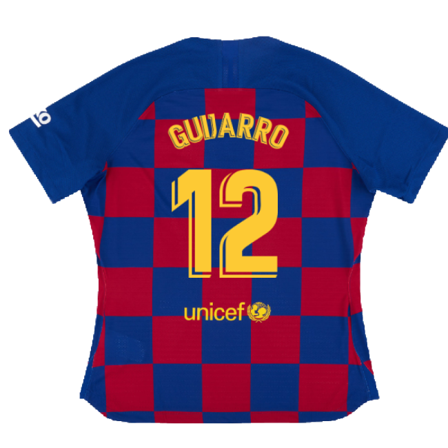 Barcelona 2019-20 Womens Home Shirt (Vaporkit) ((Excellent) S) (Guijarro 12)-Football Jersey Hub