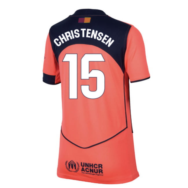 2025-2026 Barcelona Third Shirt (Kids) (Christensen 15)-Football Jersey Hub