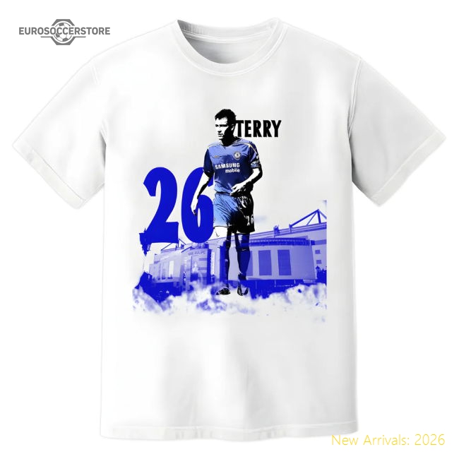 John Terry Chelsea Premier League Legend T-Shirt (White)-Football Jersey Hub