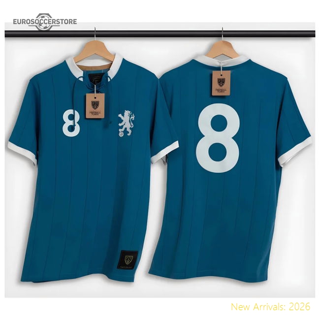 Chelsea Lampard Retro Shirt with Laces The Lionheart-Football Jersey Hub