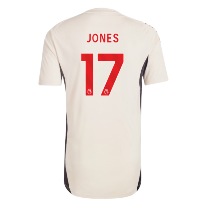 2025-2026 Liverpool Training Jersey (White) - Kids (Jones 17)-Football Jersey Hub
