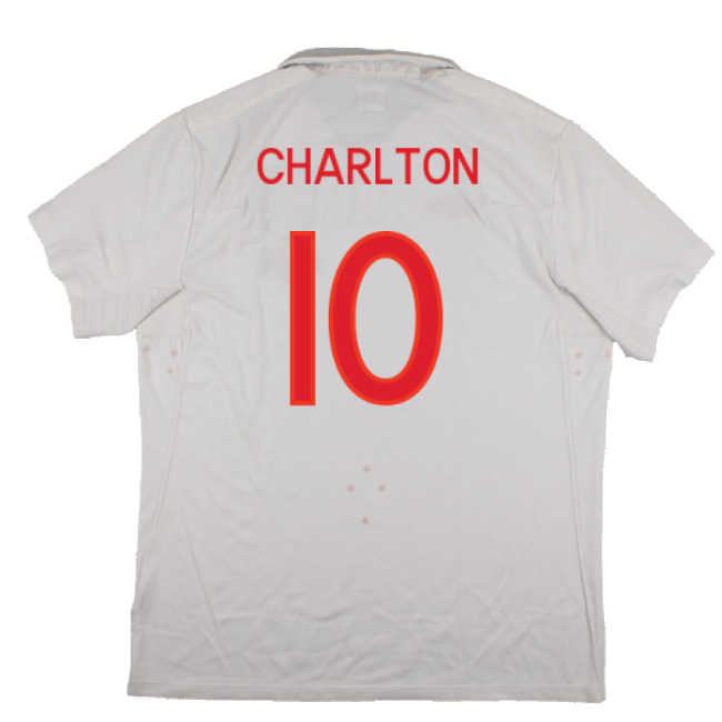 England 2009-10 World Cup Home shirt (XL) (Very Good) (Charlton 10)-Football Jersey Hub