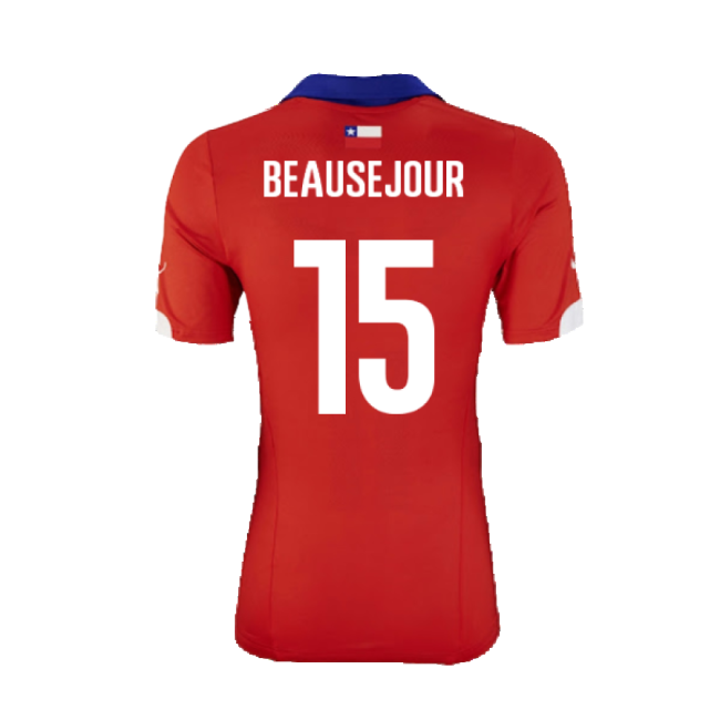 Chile 2014-15 Home Shirt ((Excellent) XL) (Beausejour 15)-Football Jersey Hub