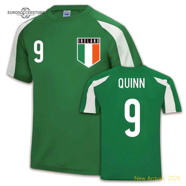 Ireland Sports Training Jersey (Niall Quinn 9)-Football Jersey Hub