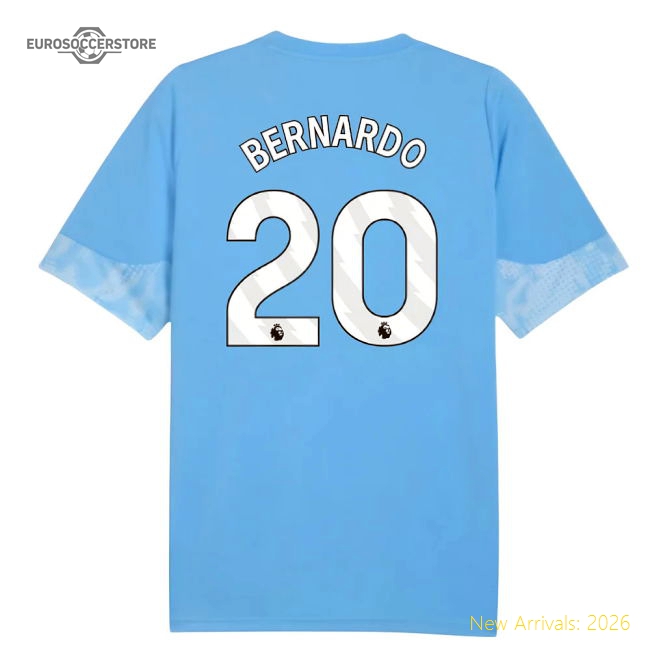2025-2026 Man City Training Jersey (Light Blue) (Bernardo 20)-Football Jersey Hub