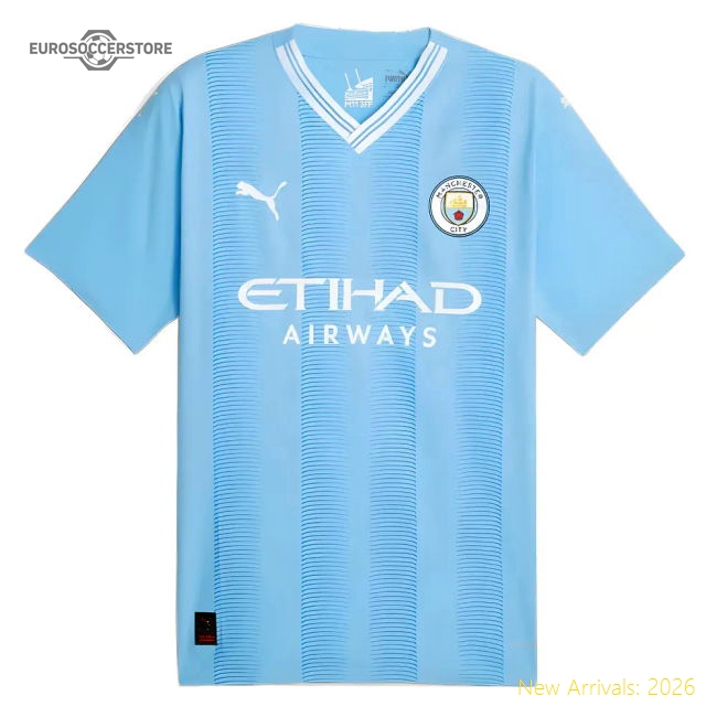 2023-2024 Man City Authentic Home Shirt-Football Jersey Hub