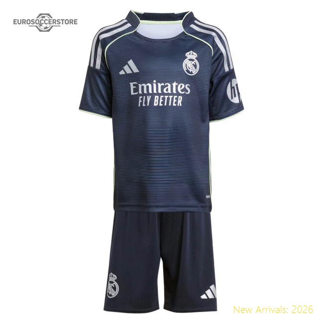 2025-2026 Real Madrid Away Mini Kit (Benzema 9)-Football Jersey Hub