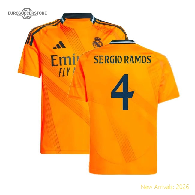 2024-2025 Real Madrid Away Shirt (Kids) (Sergio Ramos 4)-Football Jersey Hub
