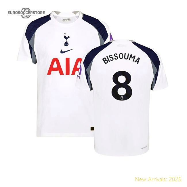 2025-2026 Tottenham Hotspur Authentic Home Shirt (Bissouma 8)-Football Jersey Hub