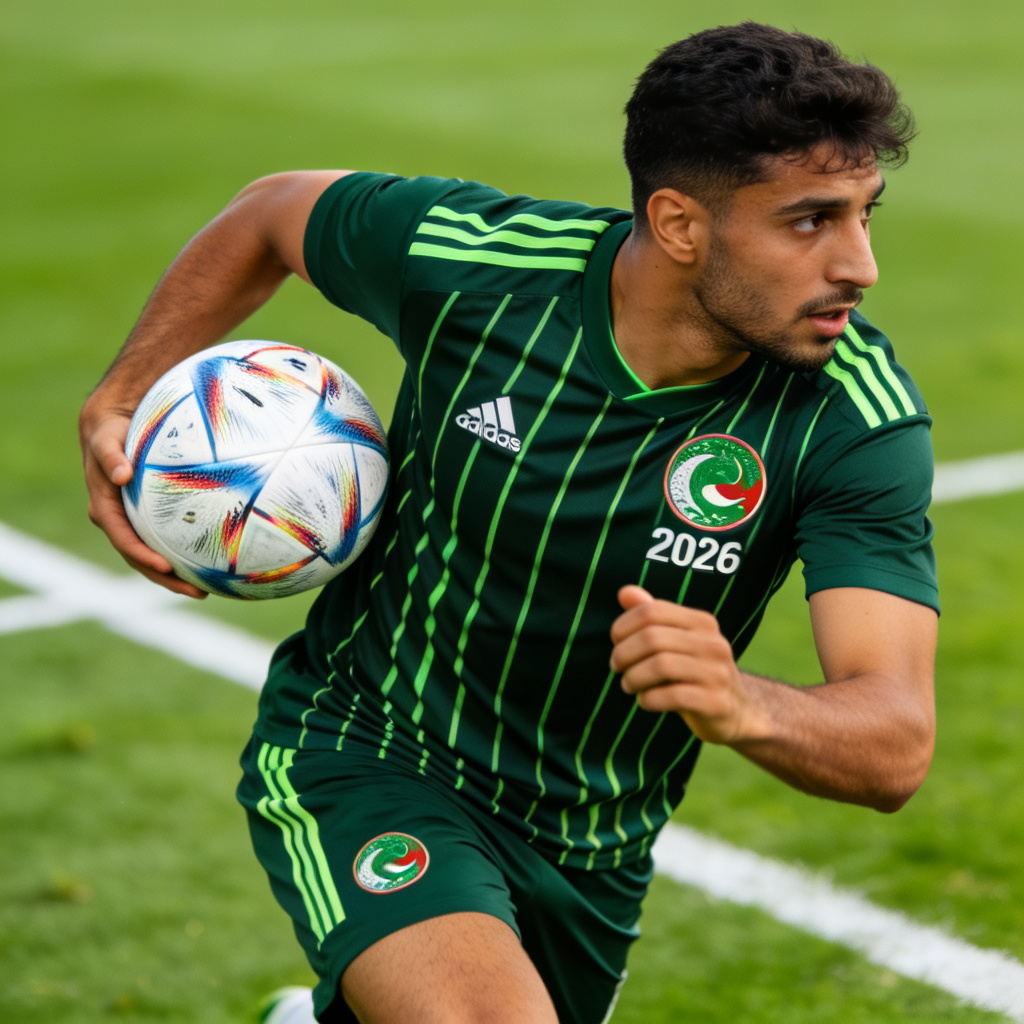 Player wearing the jersey during training
