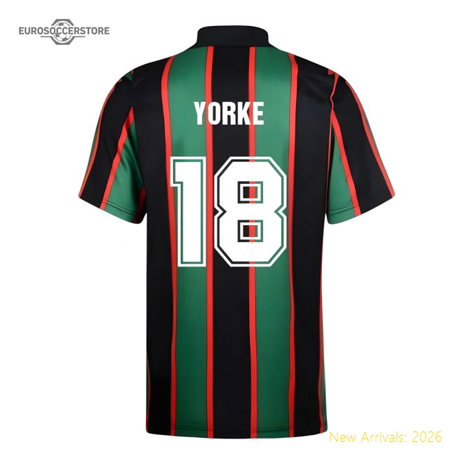Score Draw Aston Villa 1994 Away Retro Shirt (Yorke 18)-Football Jersey Hub