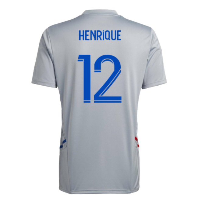 2022-2023 Olympique Lyon Training Jersey (Halo Silver) (Henrique 12)-Football Jersey Hub