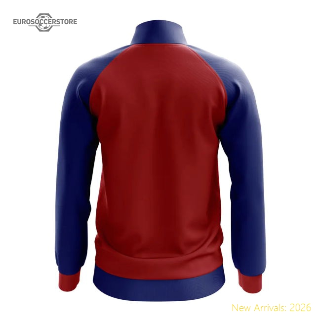 Kiribati Concept Football Track Jacket (Red)-Football Jersey Hub